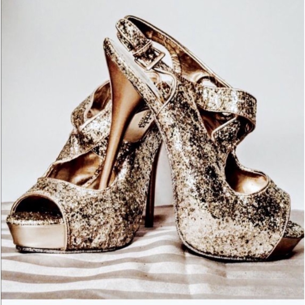 Frederick’s of Hollywood Glitter Stiletto NWOB